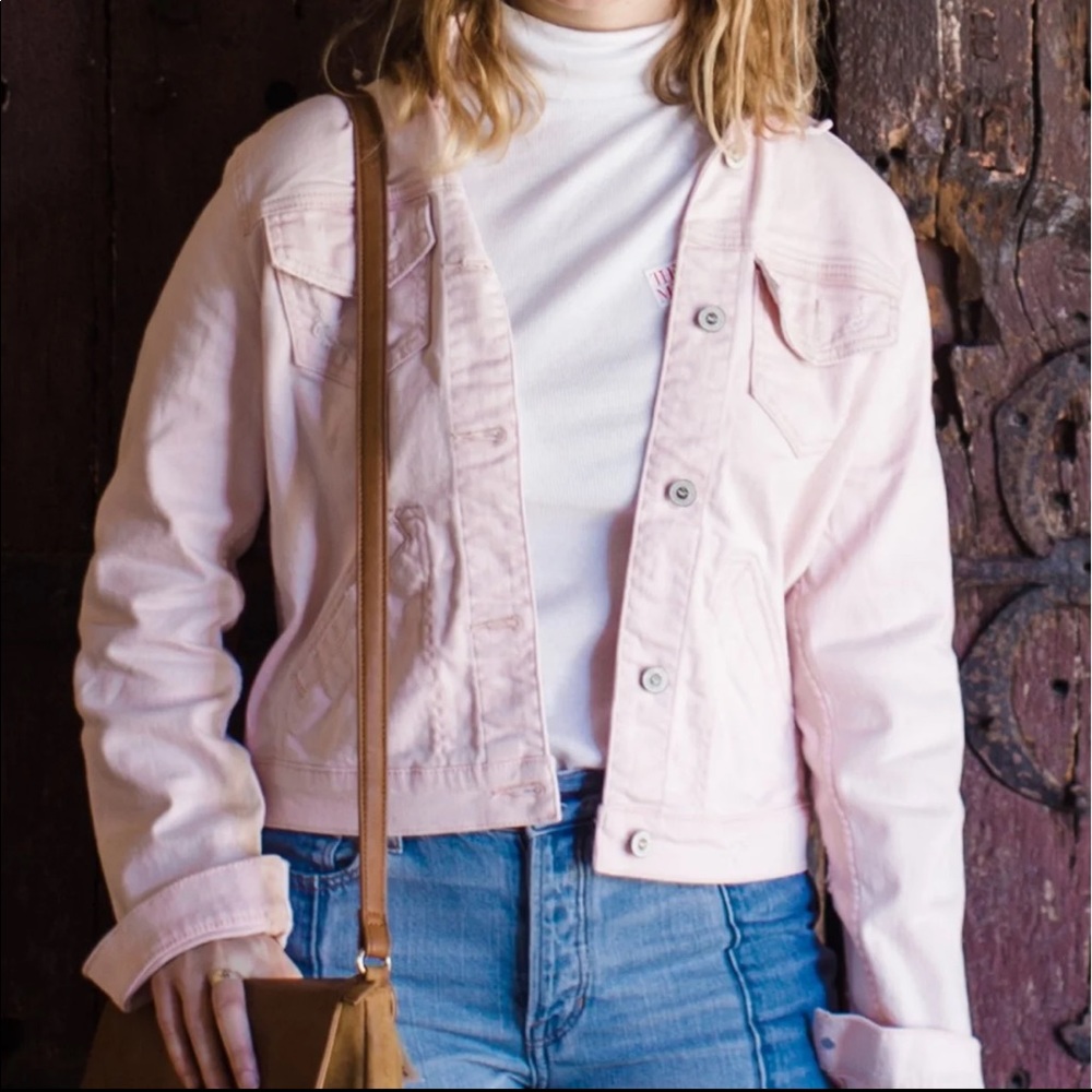 Pink Denim Jacket